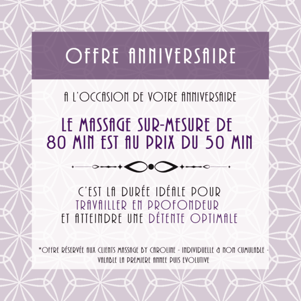 Avantage client "Anniversaire"